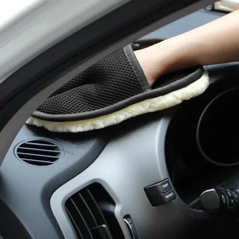 5-Pack: Car Styling Wool Soft Car Washing Gloves Cleaning Brush - A-1 Thread Vault