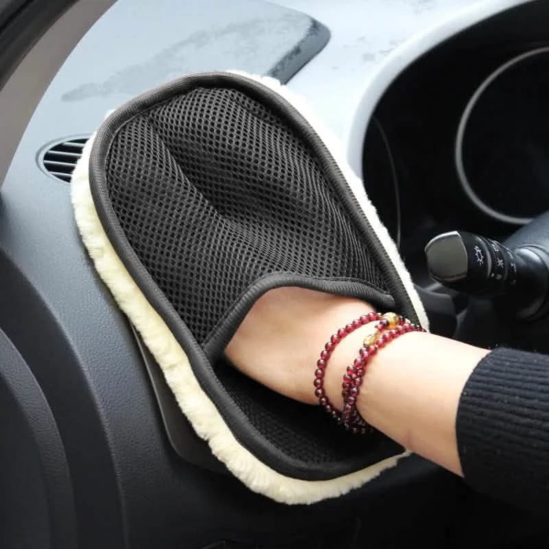 5-Pack: Car Styling Wool Soft Car Washing Gloves Cleaning Brush - A-1 Thread Vault