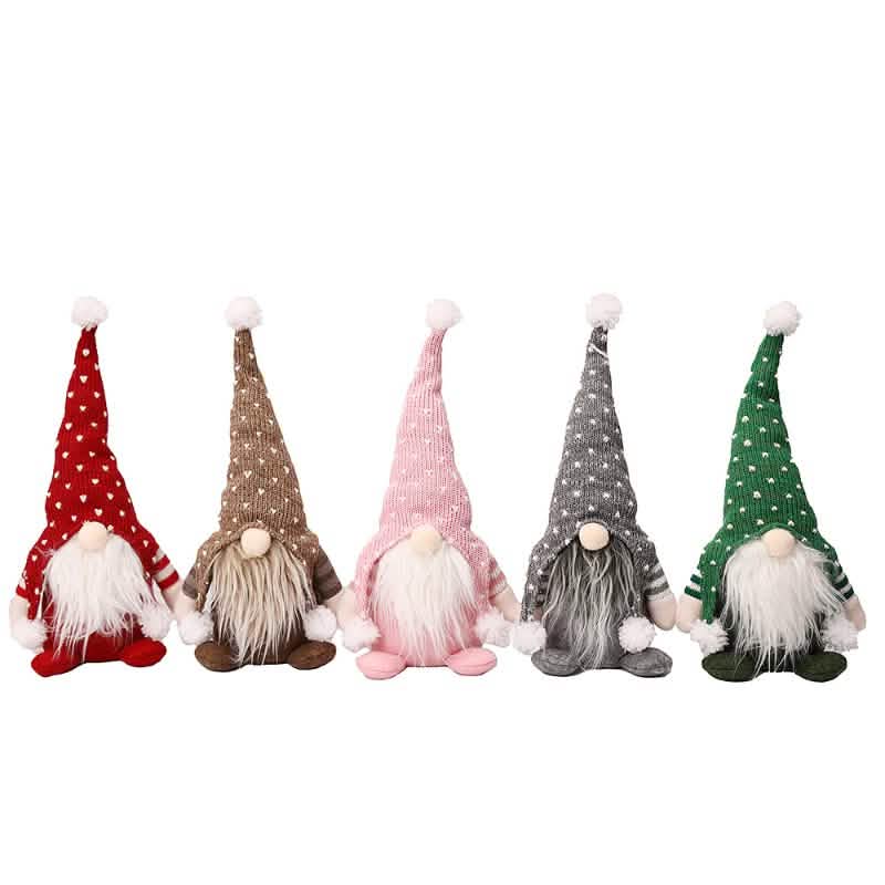 5-Pack: Christmas Gnome Plush Doll - A-1 Thread Vault