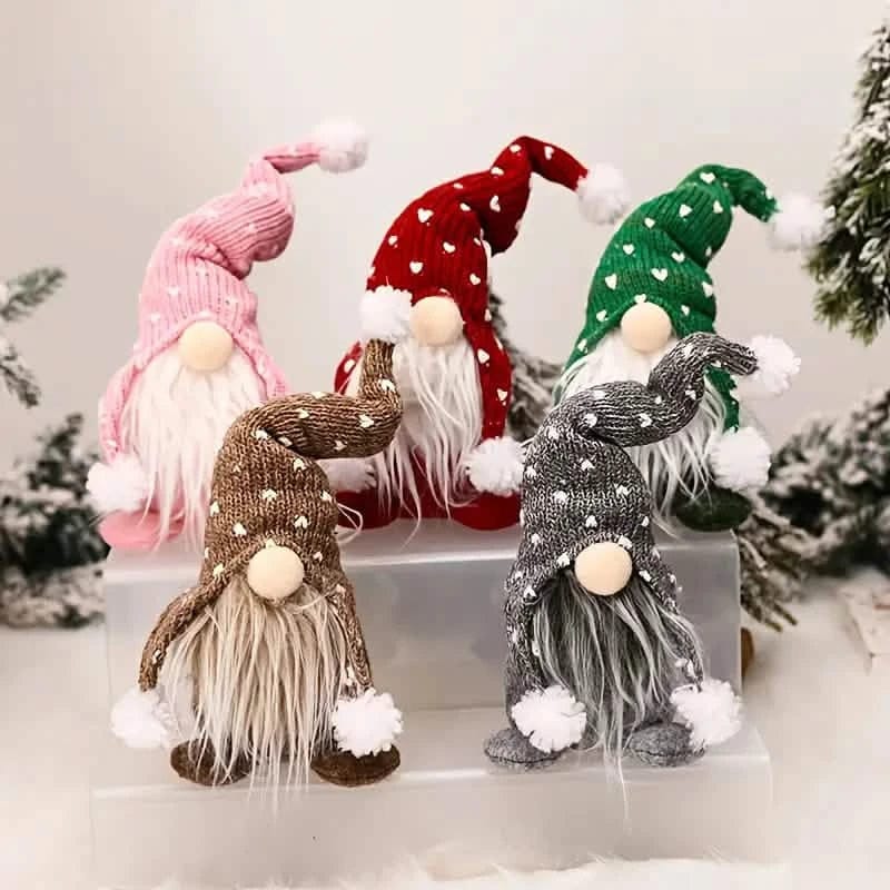 5-Pack: Christmas Gnome Plush Doll - A-1 Thread Vault