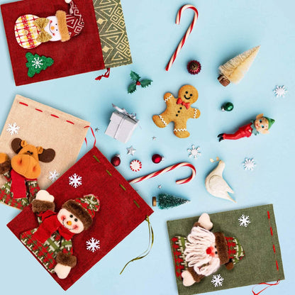 5-Pack: Drawstring Christmas Bags - A-1 Thread Vault