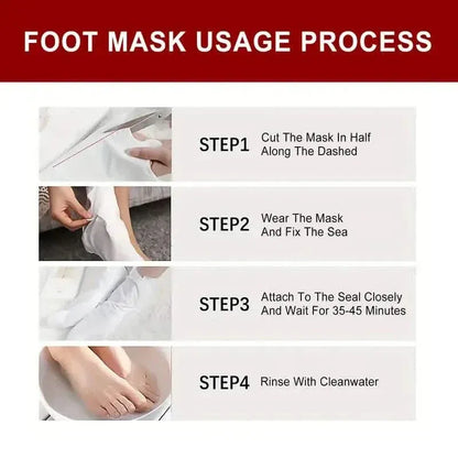 5-Pack: JAYSUING AHA 30% BHA 2% Peeling Solution Foot Mask - A-1 Thread Vault