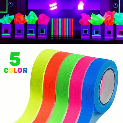 5-Pack: Neon Fluorescent Tape Set - A-1 Thread Vault