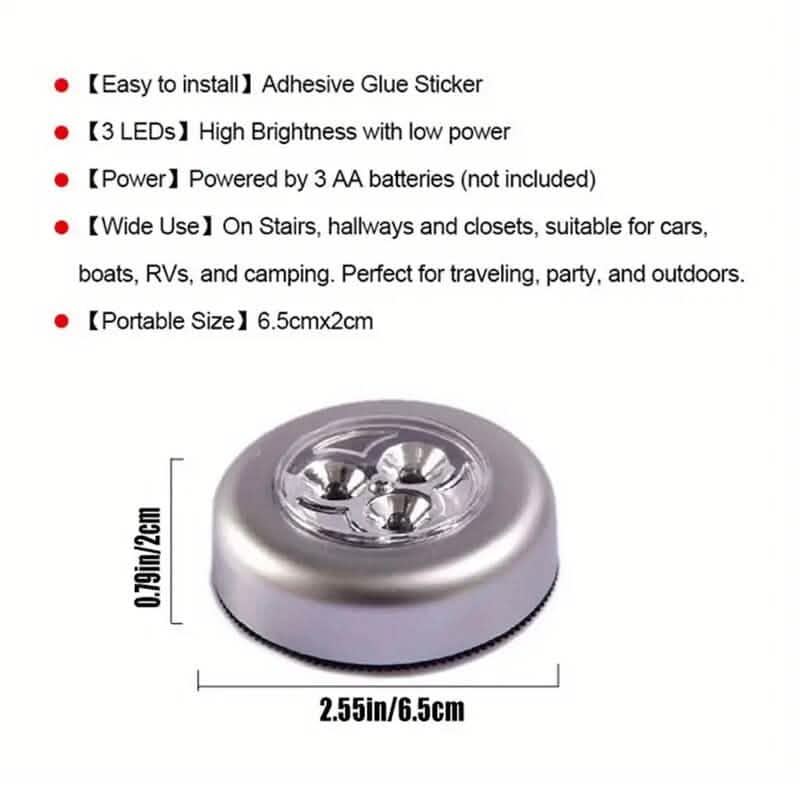 5-Pack: Touch Activated LED Lights - A-1 Thread Vault
