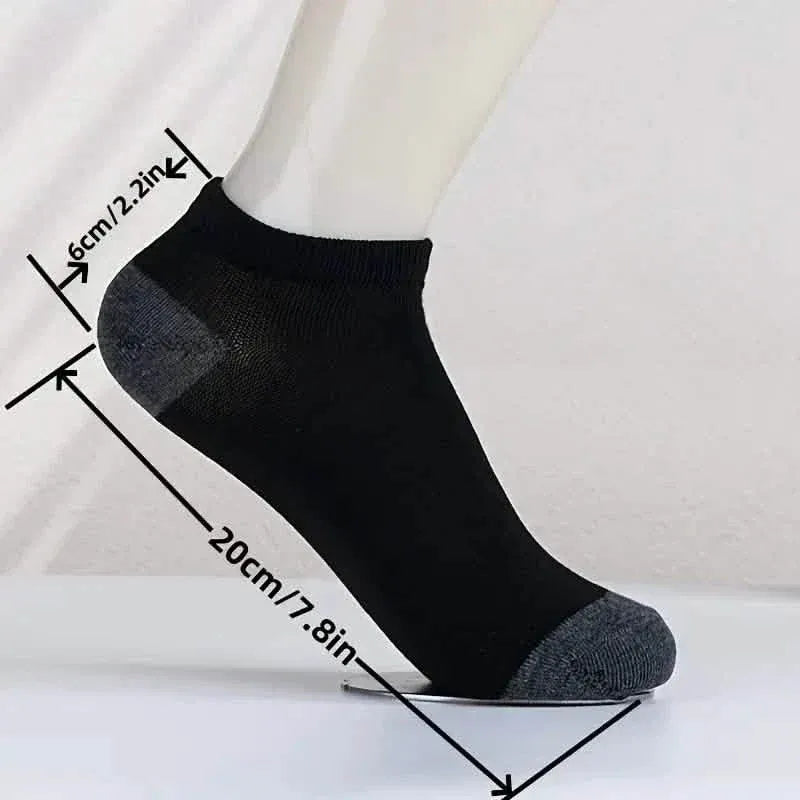 5-Pack: Ultra-Comfy Breathable Low-Cut Men's Socks - A-1 Thread Vault