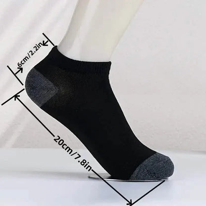 5-Pack: Ultra-Comfy Breathable Low-Cut Men's Socks - A-1 Thread Vault