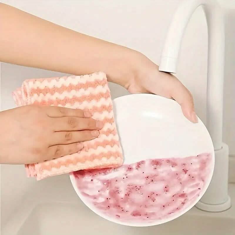 5-Pack: Ultra-Soft Microfiber Dish Cloths - A-1 Thread Vault