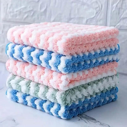 5-Pack: Ultra-Soft Microfiber Dish Cloths - A-1 Thread Vault