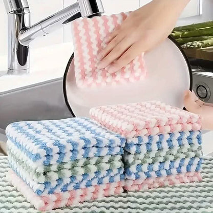 5-Pack: Ultra-Soft Microfiber Dish Cloths - A-1 Thread Vault