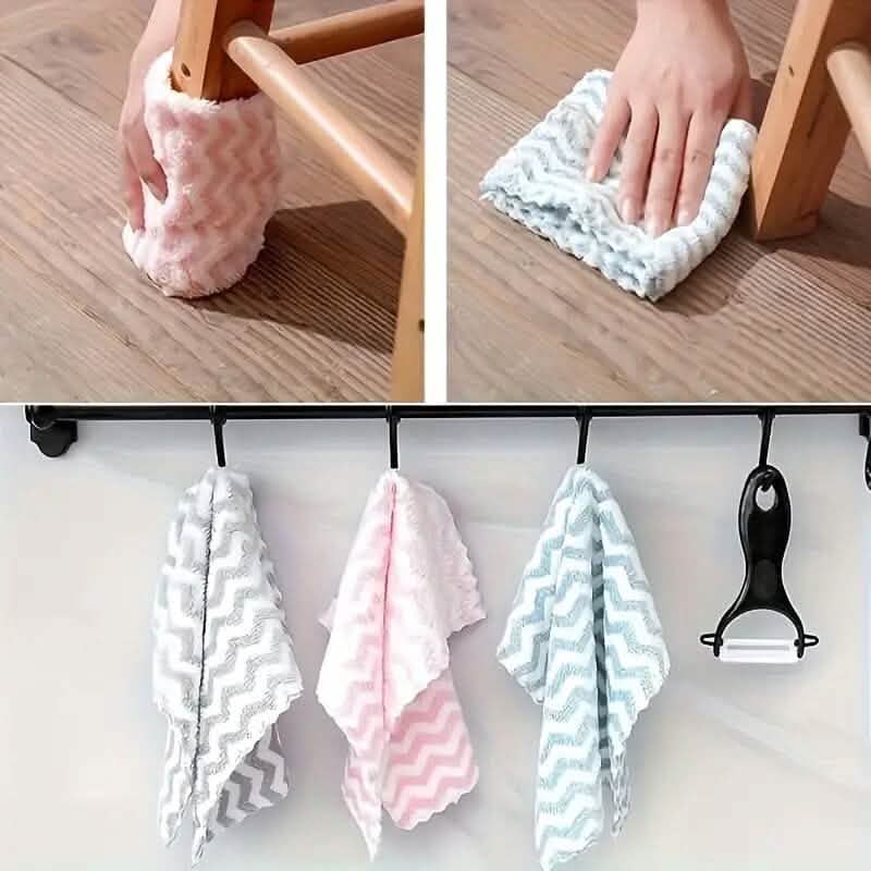 5-Pack: Ultra-Soft Microfiber Dish Cloths - A-1 Thread Vault