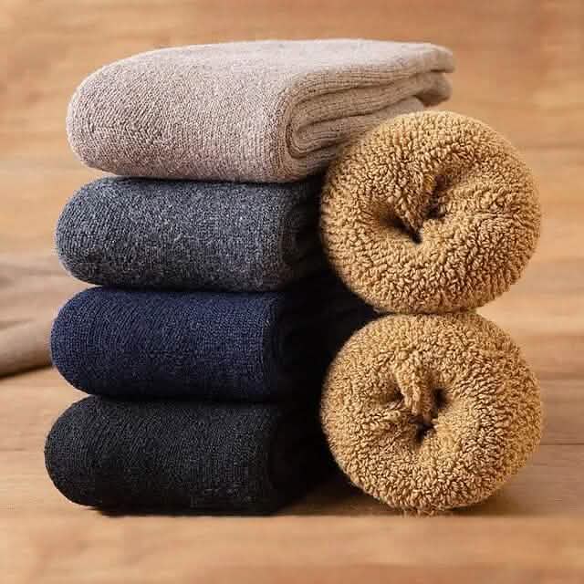 5-Pack: Winter Warm Socks Gift Warm Wool Socks - A-1 Thread Vault