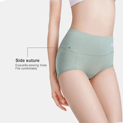 5 Pack Women's Cotton High Waisted Underwear - Tummy Control & Butt Lift, Graphene Antibacterial, Breathable Comfort, No Ride Up - A-1 Thread Vault