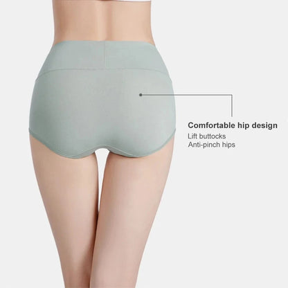 5 Pack Women's Cotton High Waisted Underwear - Tummy Control & Butt Lift, Graphene Antibacterial, Breathable Comfort, No Ride Up - A-1 Thread Vault