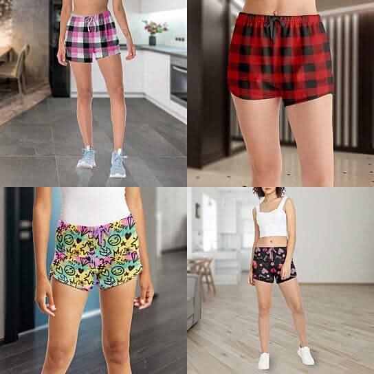 5-Pack: Women's Soft Comfy Printed Lounge Sleep Pajama Short - A-1 Thread Vault