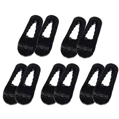 5-Pair: Women's No Show Socks - A-1 Thread Vault