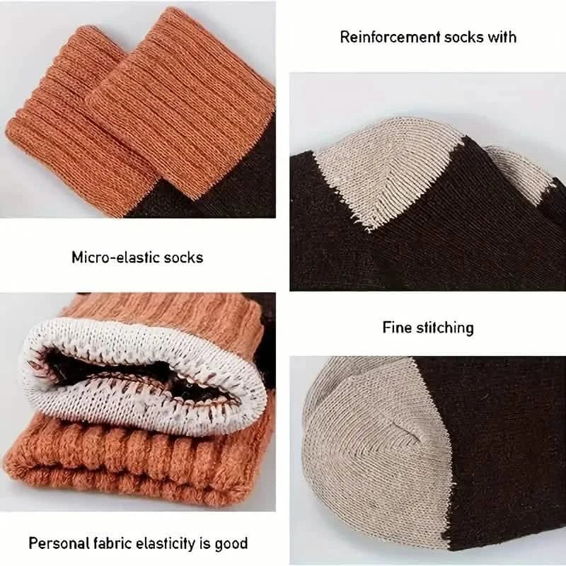 5-Pairs: Cold Resistant Thick Fuzzy Winter Socks - A-1 Thread Vault