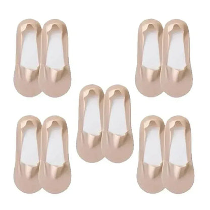 5-Pairs: Low Cut No Show Socks for Women - Invisible, Non Slip, Breathable, Moisture Wicking - A-1 Thread Vault