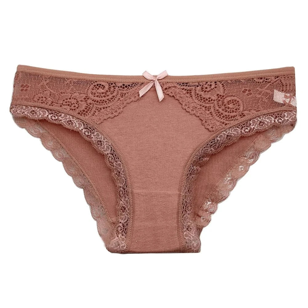 5 PCS/SET New Arrival Low Rise Ladies Sexy Lace Panty Underpants Panties For Women Lingerie Cotton Briefs - A-1 Thread Vault