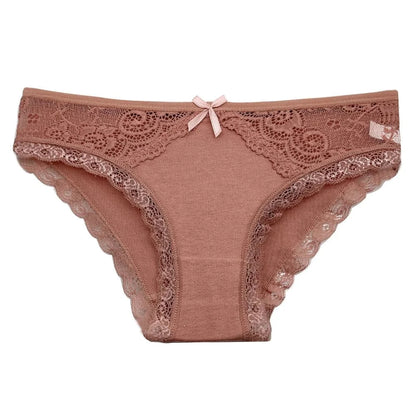 5 PCS/SET New Arrival Low Rise Ladies Sexy Lace Panty Underpants Panties For Women Lingerie Cotton Briefs - A-1 Thread Vault