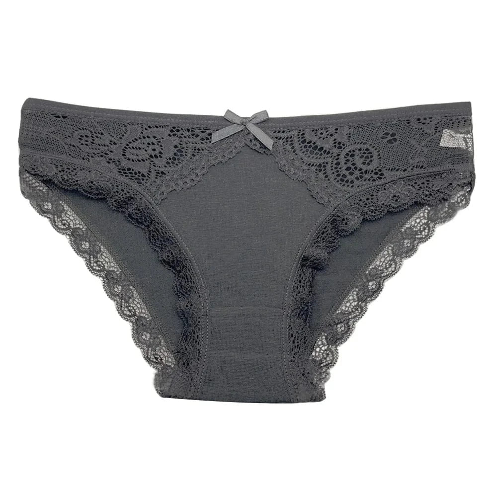 5 PCS/SET New Arrival Low Rise Ladies Sexy Lace Panty Underpants Panties For Women Lingerie Cotton Briefs - A-1 Thread Vault