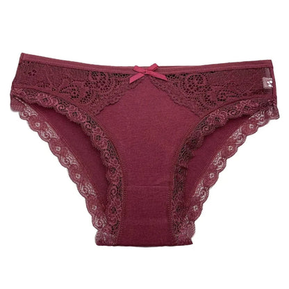5 PCS/SET New Arrival Low Rise Ladies Sexy Lace Panty Underpants Panties For Women Lingerie Cotton Briefs - A-1 Thread Vault