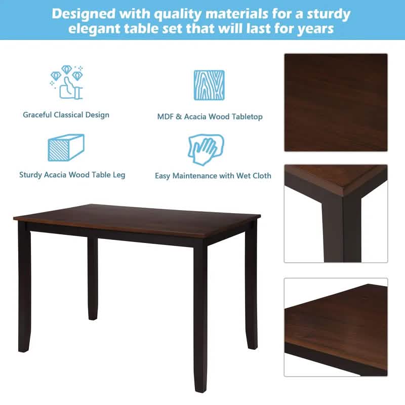 5-Piece: Dining Table Set - A-1 Thread Vault