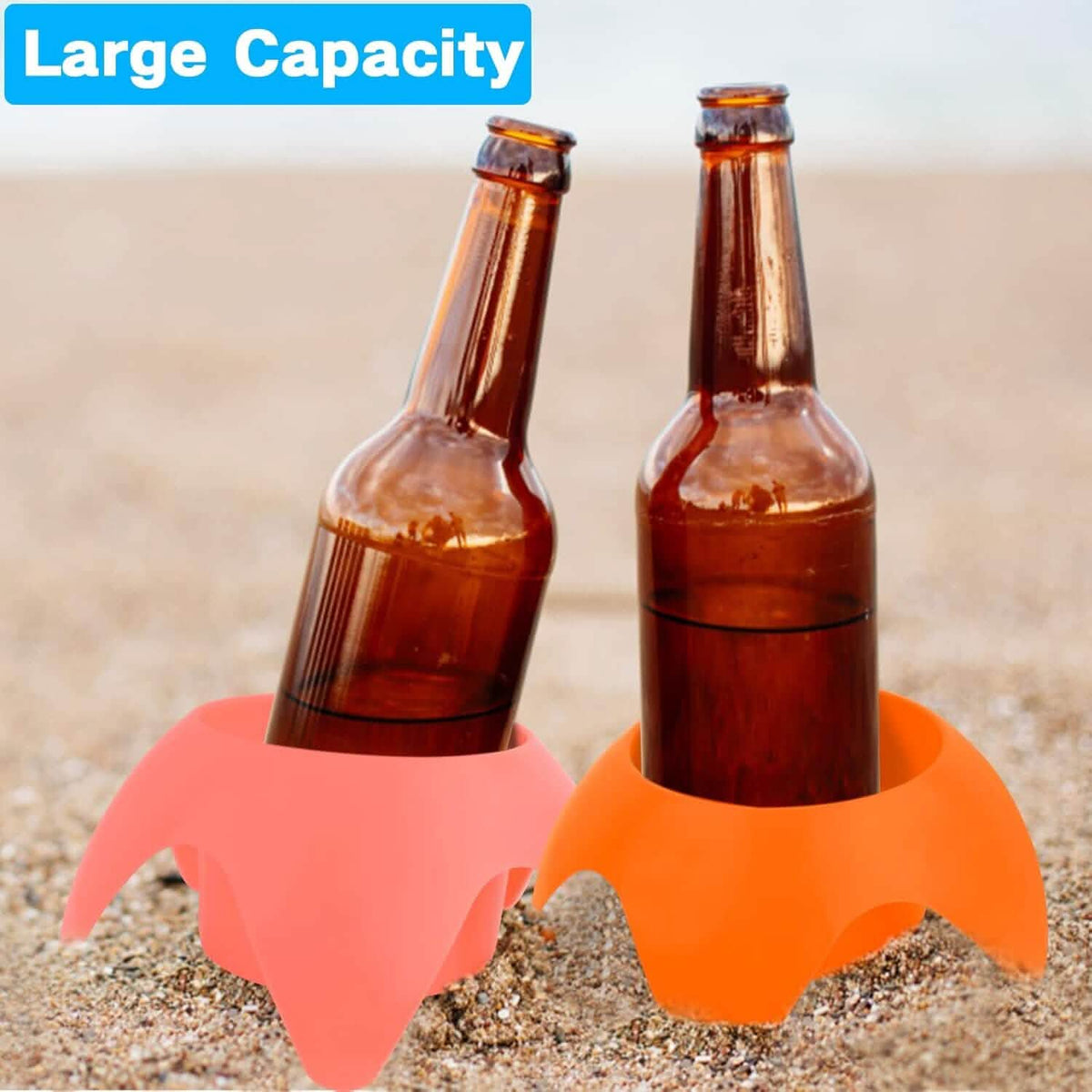 5-Piece: Seaside Plastic Beach Cup Holder - A-1 Thread Vault