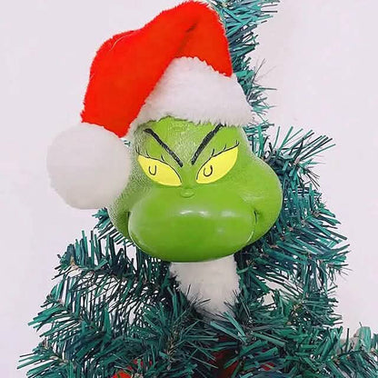 5-Piece Set: Grinch Christmas Tree Decorations, Elf Head, Christmas Tree Arms and Legs - A-1 Thread Vault