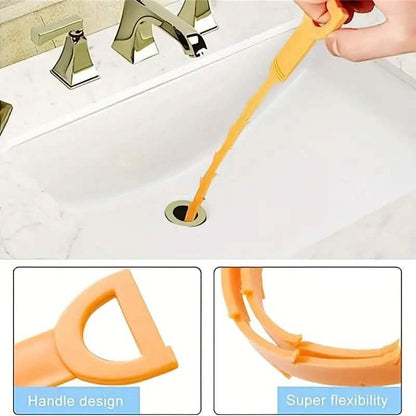 5-Pieces: Drain Clog Remover Tool - A-1 Thread Vault