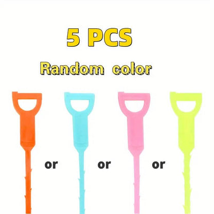 5-Pieces: Drain Clog Remover Tool - A-1 Thread Vault