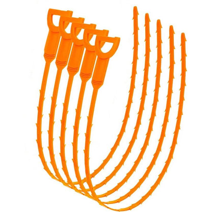 5-Pieces: Drain Clog Remover Tool - A-1 Thread Vault