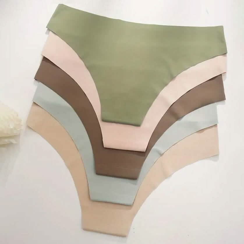 5-Pieces: Seamless Comfy Solid Panties - A-1 Thread Vault
