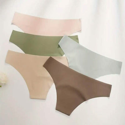 5-Pieces: Seamless Comfy Solid Panties - A-1 Thread Vault