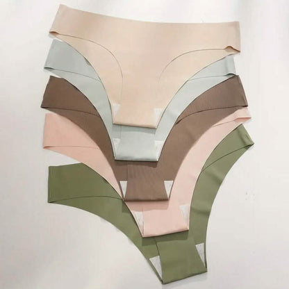 5-Pieces: Seamless Comfy Solid Panties - A-1 Thread Vault