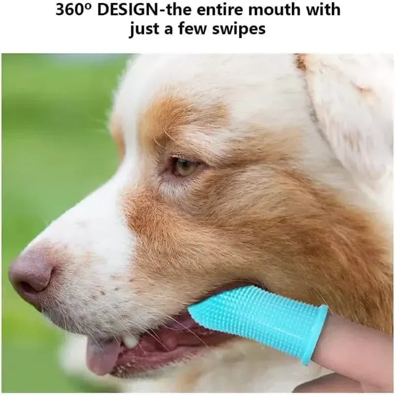 5-Pieces: Super Soft Pet Finger Toothbrush Teeth Cleaning Silicone Tooth Brush - A-1 Thread Vault