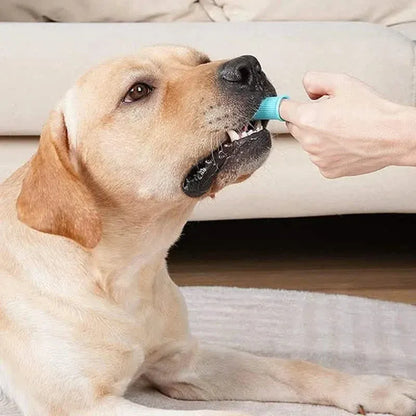 5-Pieces: Super Soft Pet Finger Toothbrush Teeth Cleaning Silicone Tooth Brush - A-1 Thread Vault