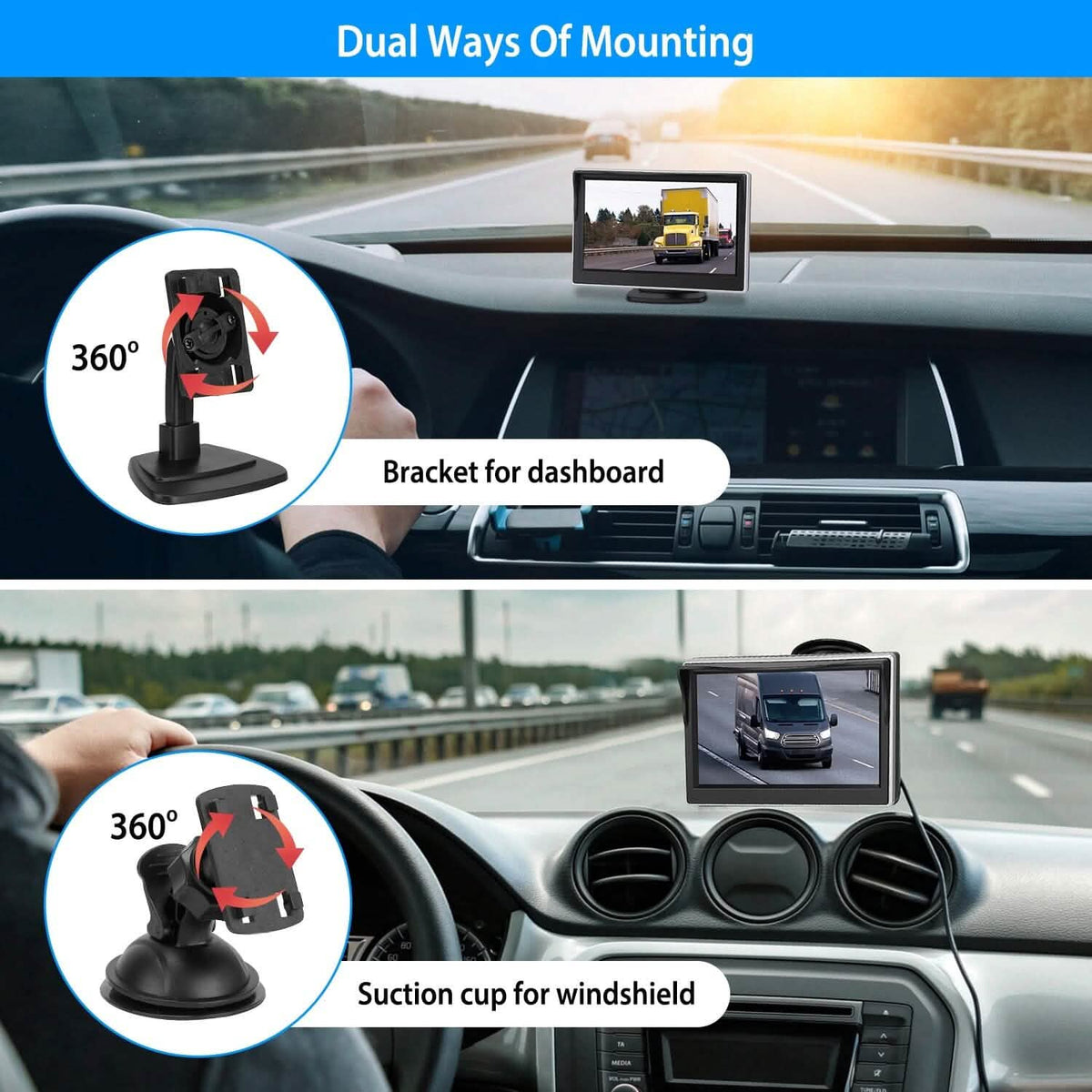 5" Screen Backup Camera Monitor Kit - A-1 Thread Vault