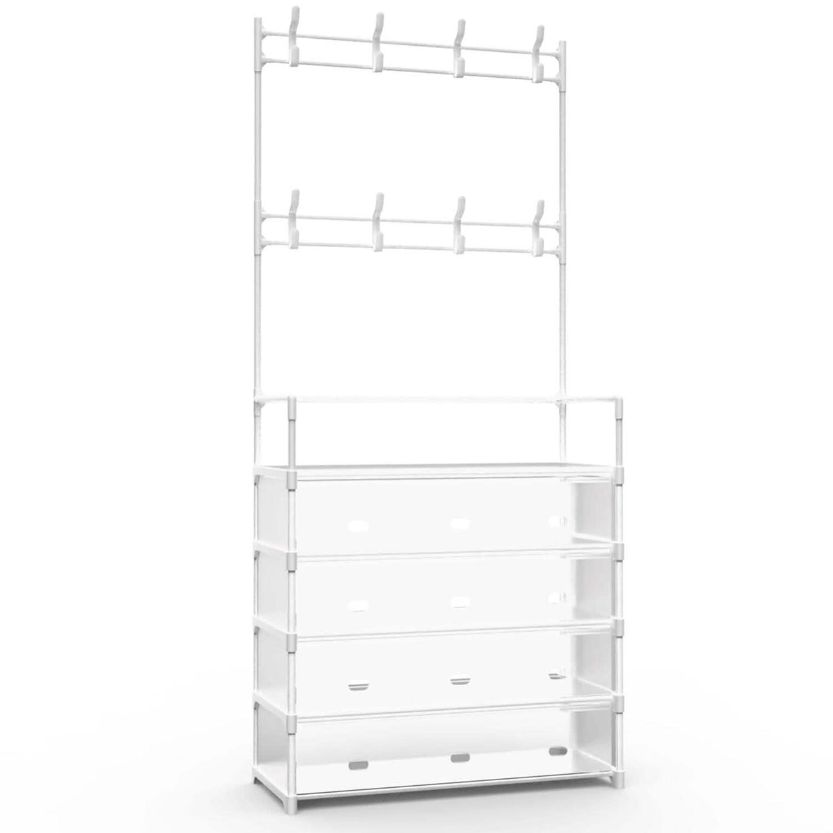 5-Tier Dustproof Entryway Hall Tree Coat and Shoe Rack - A-1 Thread Vault