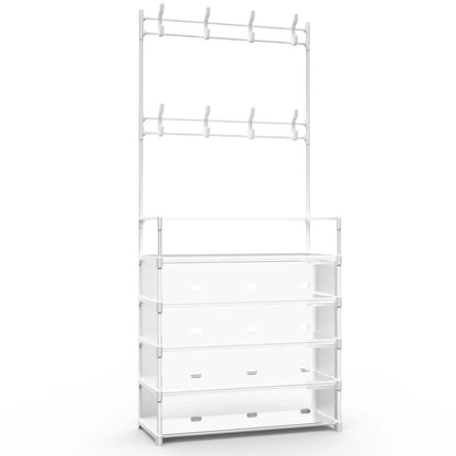 5-Tier Dustproof Entryway Hall Tree Coat and Shoe Rack - A-1 Thread Vault