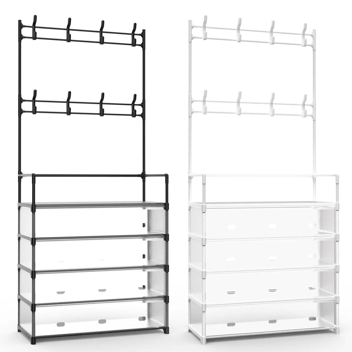 5-Tier Dustproof Entryway Hall Tree Coat and Shoe Rack - A-1 Thread Vault