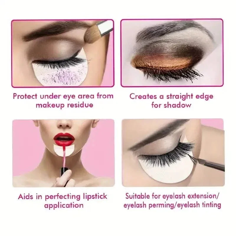 50-Pack: Alcohol-Free Protector Guards for Eyeliner, Mascara, and Lip Makeup Application - A-1 Thread Vault
