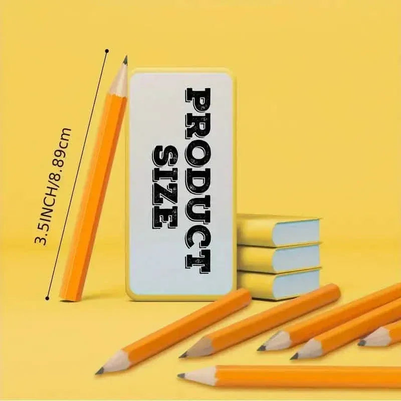 50-Pieces: 3.5" Hexagonal Golf Pencils - HB Yellow, Pre-Sharpened - A-1 Thread Vault