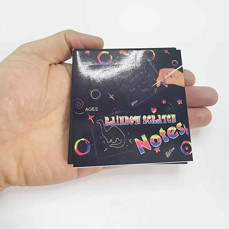 50-Pieces: Rainbow Scratch Art Kit - A-1 Thread Vault