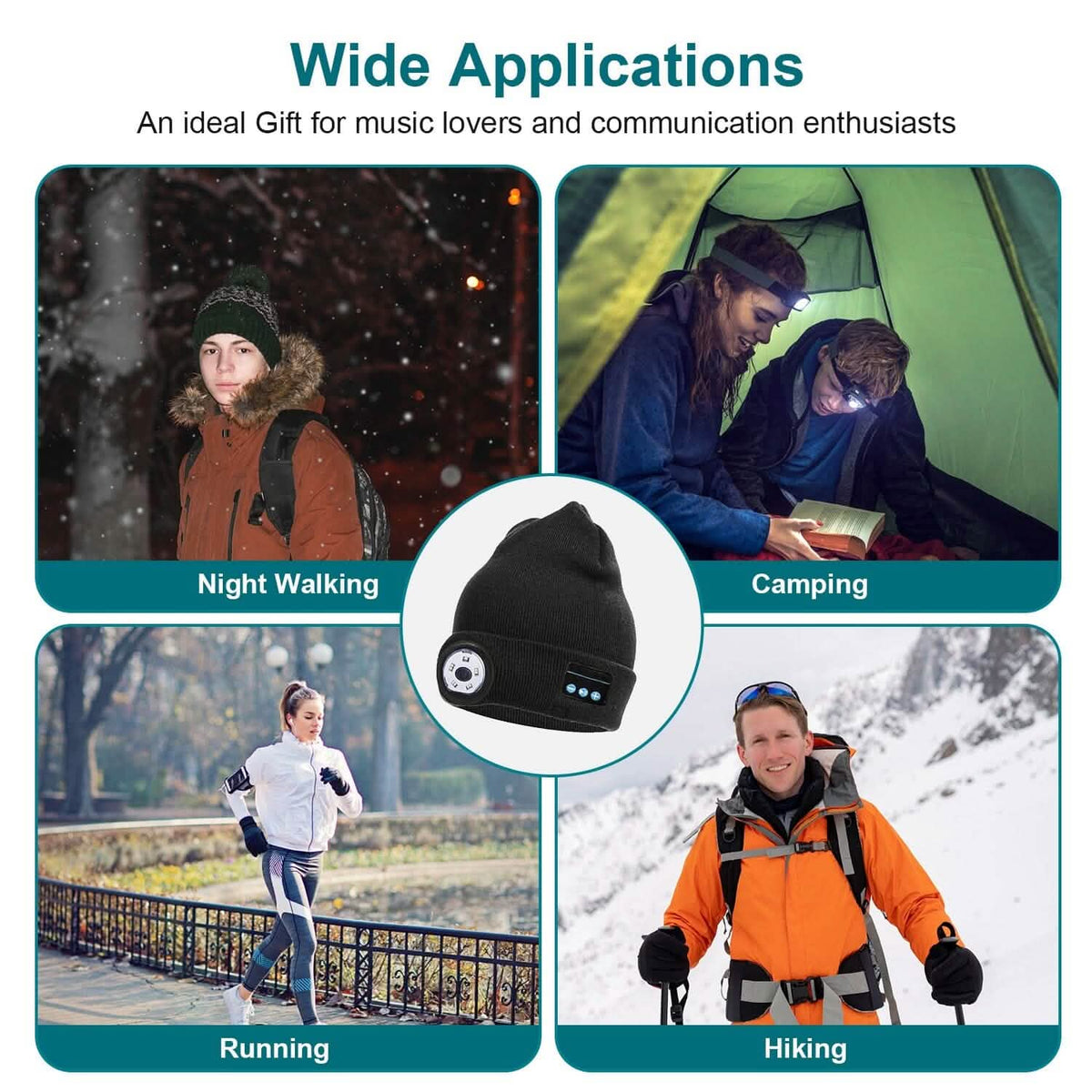 5.0 Wireless Beanie Hat with 3 Lighting Modes - A-1 Thread Vault