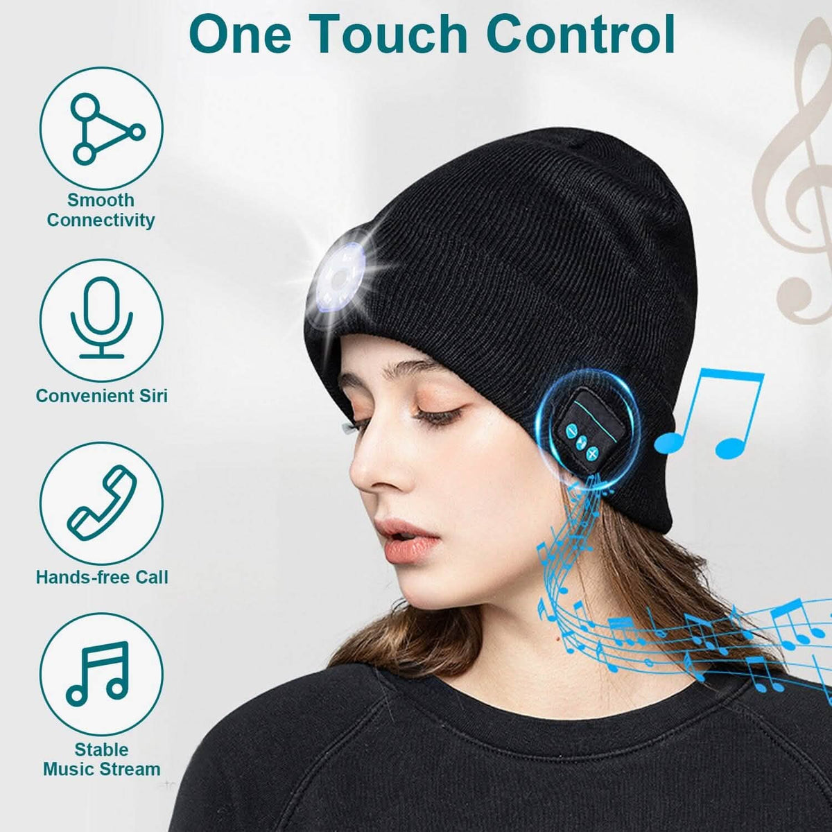 5.0 Wireless Beanie Hat with 3 Lighting Modes - A-1 Thread Vault