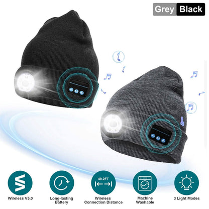 5.0 Wireless Beanie Hat with 3 Lighting Modes - A-1 Thread Vault