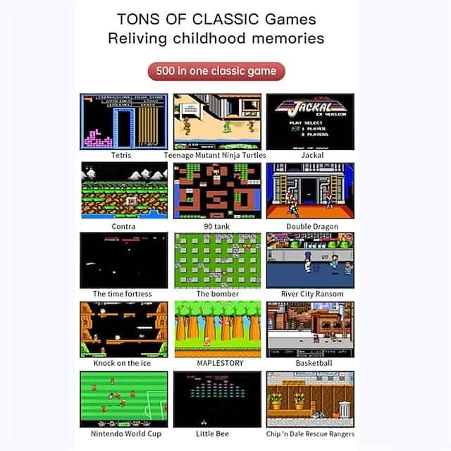 500 Games Mini Handheld Retro Portable Video Game Console - A-1 Thread Vault