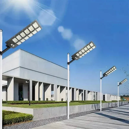 504-LED Ultra-Bright 6500K Solar Motion Sensor Street Light with Remote Control - A-1 Thread Vault
