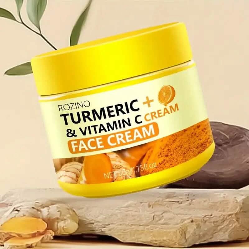 50g/1.75 Oz Turmeric + Vitamin C Face Cream with Hyaluronic Acid - A-1 Thread Vault