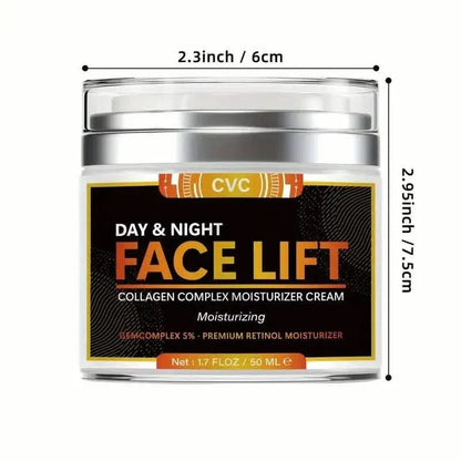 50ml Revitalizing Face Lift Cream - Visibly Firms, Lifts, and Hydrates with Hyaluronic Acid, Collagen - A-1 Thread Vault